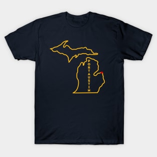 Port Austin MI Love (Yellow) T-Shirt